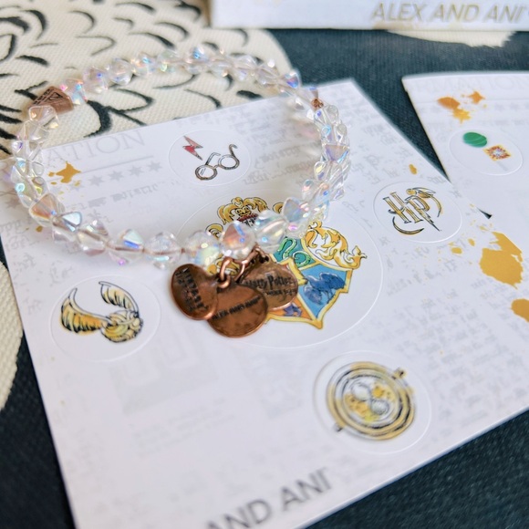 Alex & Ani - Limited Edition Harry Potter Illumination Wrap Bracelet, Ice - Picture 7 of 9